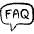 Crm Call Center Management Faq Bubble Icon from Freehand Set