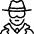 Police Man Spy 1 Icon from Ultimate Light Set | Free Download as SVG Vector and Transparent PNG | Streamline icons