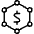 Cash Molecule icon - Free transparent PNG, SVG. No sign up needed.