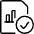 Data File Bars Check Icon from Ultimate Light Set