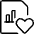 Data File Bars Heart Icon from Ultimate Light Set | Free Download as SVG Vector and Transparent PNG | Streamline icons