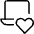 Laptop Heart Icon from Ultimate Light Set