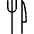 Restaurant Fork Knife icon - Free transparent PNG, SVG. No sign up needed.