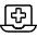 Medical App Laptop 1 Icon from Ultimate Light Set