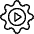 Cog Play icon - Free transparent PNG, SVG. No sign up needed.
