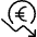 Currency Euro Decrease Icon from Ultimate Light Set | Free Download as SVG Vector and Transparent PNG | Streamline icons