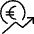 Currency Euro Increase icon - Free transparent PNG, SVG. No sign up needed.