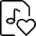 Audio File Heart Icon from Ultimate Light Set