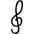 Music Clef Icon from Ultimate Light Set