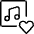 Playlist Heart Icon from Ultimate Light Set