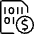 File Code Cash Icon from Ultimate Light Set