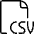 File Csv 1 Icon from Ultimate Light Set