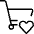 Shopping Cart Heart Icon from Ultimate Light Set