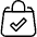 Shopping Bag Check Icon from Ultimate Light Set