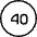Road Sign Speed Limit 40 icon - Free transparent PNG, SVG. No sign up needed.