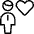 Single Man Heart Icon from Ultimate Light Set