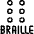 Disability Braille 1 Icon from Ultimate Light Set