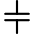 Electronics Capacitor 1 Icon from Ultimate Regular Set