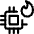 Computer Chip Fire Icon from Ultimate Regular Set