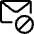 Email Action Disable Icon from Ultimate Regular Set