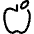 Fruit Apple Icon from Ultimate Regular Set