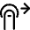 Gesture Tap Swipe Right Icon from Ultimate Regular Set