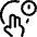 Gesture Two Finger Tap Clock Icon from Ultimate Regular Set
