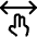 Gesture Two Fingers Horizontal Zoom In Icon from Ultimate Regular Set