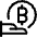 Crypto Currency Bitcoin Give Icon from Ultimate Regular Set