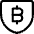 Crypto Currency Bitcoin Shield Icon from Ultimate Regular Set