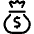 Money Bag Dollar Icon from Ultimate Regular Set