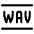 Audio Document Wav Icon from Ultimate Regular Set