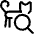 Pet Tracking Cat Search Icon from Ultimate Regular Set