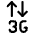 Cellular Network 3 G Icon from Ultimate Regular Set | Free Download as SVG Vector and Transparent PNG | Streamline icons