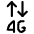 Cellular Network 4 G Icon from Ultimate Regular Set | Free Download as SVG Vector and Transparent PNG | Streamline icons