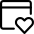 App Window Heart Icon from Ultimate Regular Set