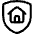 Shield Home Icon from Ultimate Regular Set | Free Download as SVG Vector and Transparent PNG | Streamline icons