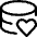 Database Heart Icon from Ultimate Regular Set | Free Download as SVG Vector and Transparent PNG | Streamline icons