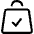 Shopping Bag Check Icon from Ultimate Regular Set