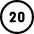 Road Sign Speed Limit 20 icon - Free transparent PNG, SVG. No sign up needed.