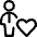 Single Man Actions Heart Icon from Ultimate Regular Set