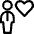 Single Man Heart Icon from Ultimate Regular Set