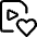 Video File Heart Icon from Ultimate Regular Set