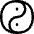 Yin Yang Symbol Icon from Flex Line Set