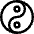 Yin Yang Symbol Icon from Core Line Set