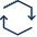 Synchronize Hexagon 1 Icon from Cyber Line Set