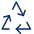 Synchronize Triangle Icon from Cyber Duotone Set