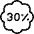 Discount 30 icon - Free transparent PNG, SVG. No sign up needed.