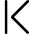 Arrow Chevron First Page Icon from Core Line Set