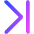 Arrow Chevron Last Page Icon from Core Gradient Set
